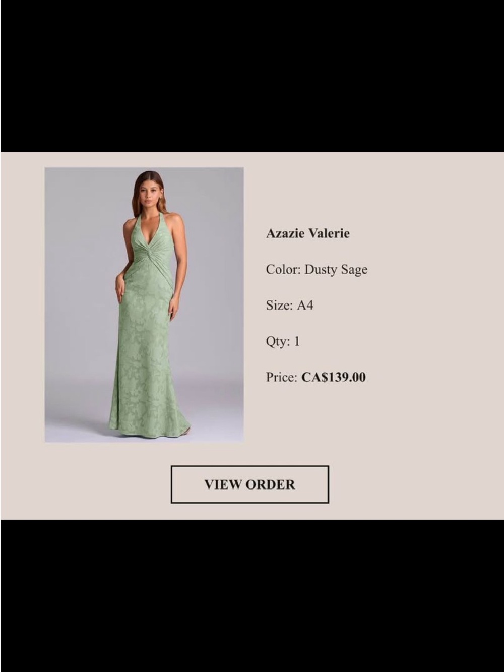 Azazie Valerie Halter Maxi Dress in Dusty Sage